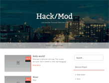 Tablet Screenshot of hackslashmod.com